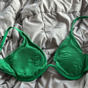 Green Wire Bikini Top
